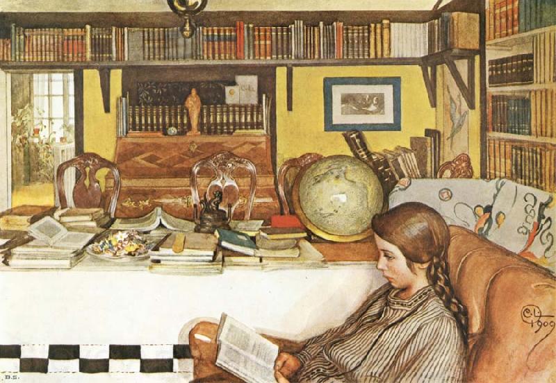 Carl Larsson The Reading Room France oil painting art